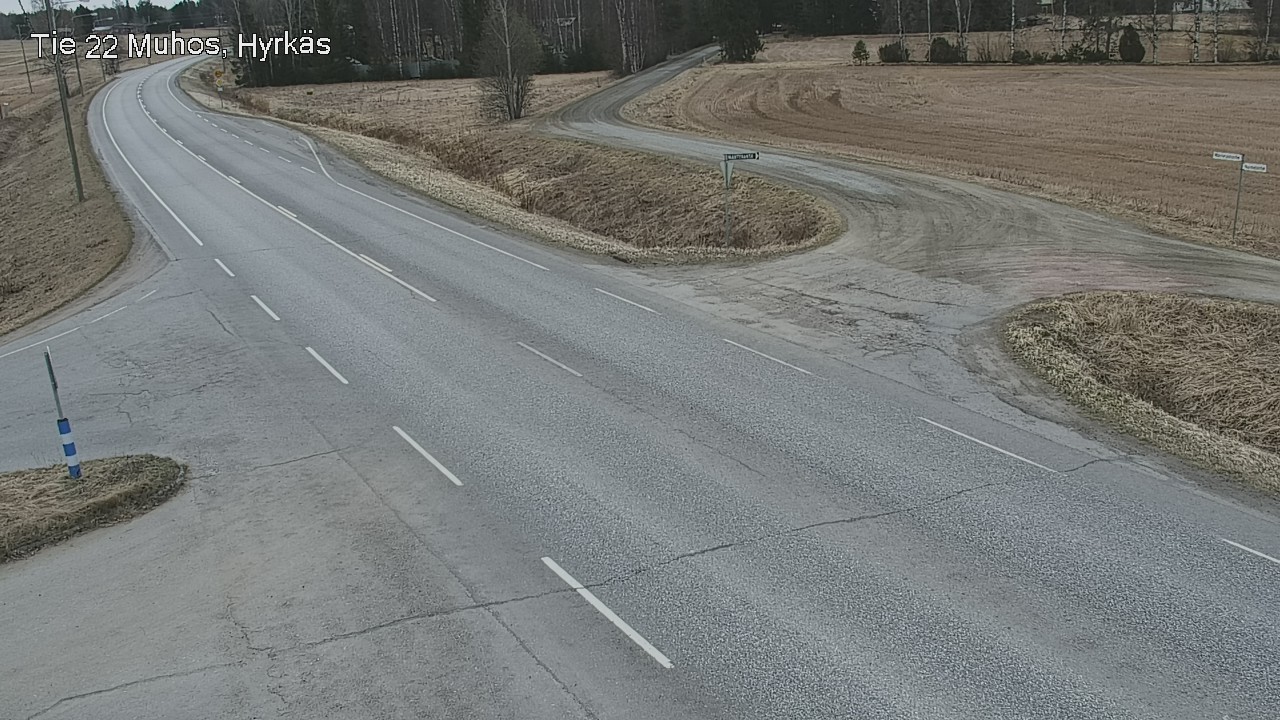 Kelikamerat Kuva Tie 22 Muhos, Hyrkäs, Muhos, Pohjois-Pohjanmaa