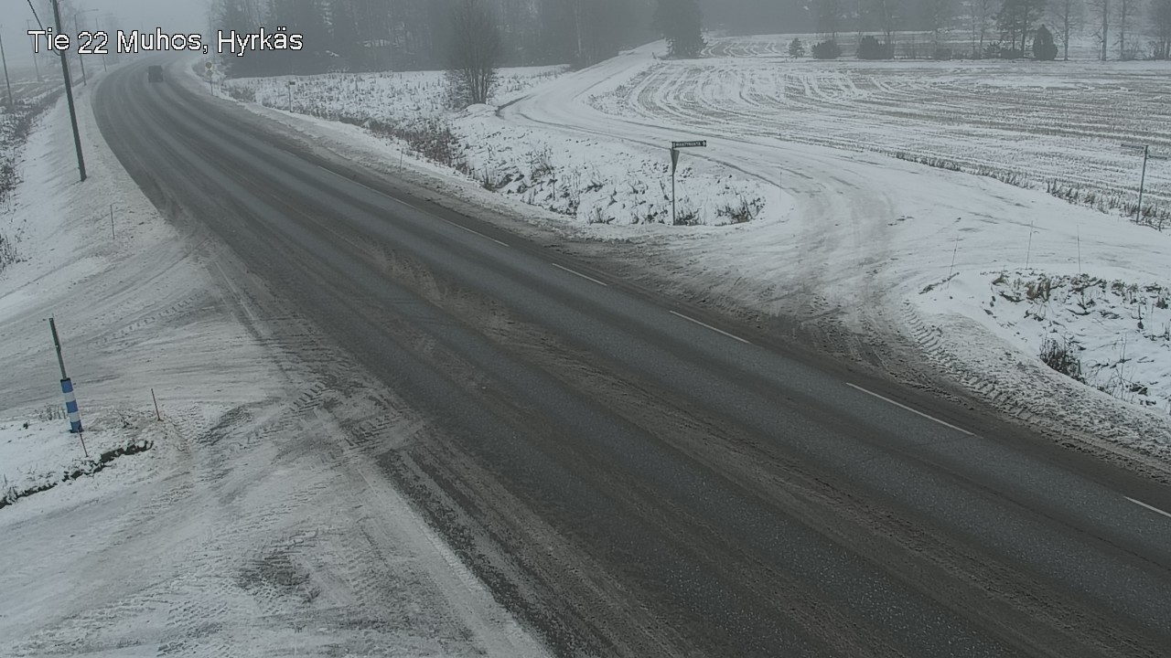 Weather Camera Image Road 22 Muhos, Hyrkäs, Muhos, Pohjois-Pohjanmaa