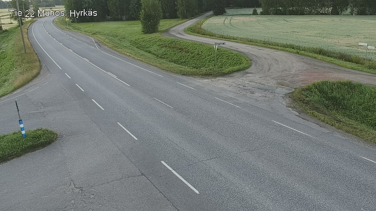 Kelikamerat Kuva Tie 22 Muhos, Hyrkäs, Muhos, Pohjois-Pohjanmaa