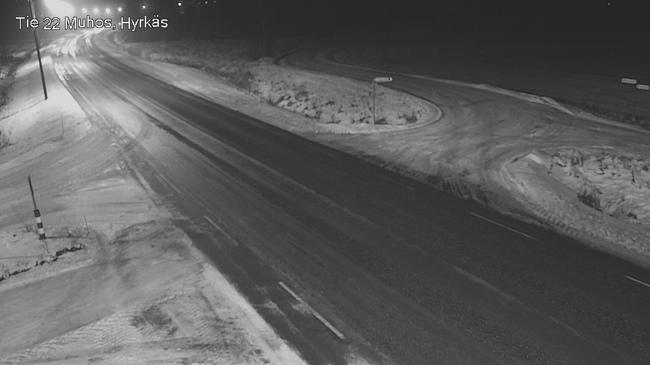 Weather Camera Image Road 22 Muhos, Hyrkäs, Muhos, Pohjois-Pohjanmaa