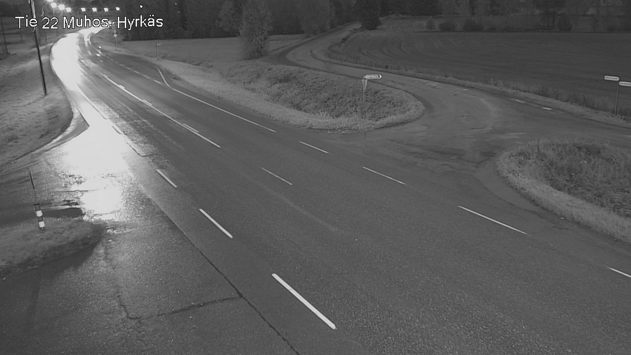 Weather Camera Image Road 22 Muhos, Hyrkäs, Muhos, Pohjois-Pohjanmaa