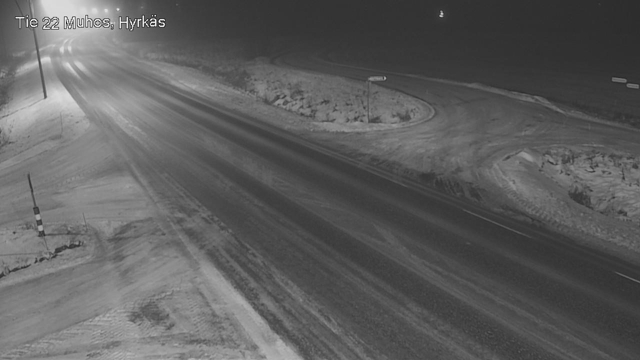 Weather Camera Image Road 22 Muhos, Hyrkäs, Muhos, Pohjois-Pohjanmaa