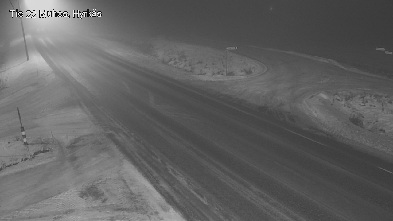 Weather Camera Image Road 22 Muhos, Hyrkäs, Muhos, Pohjois-Pohjanmaa