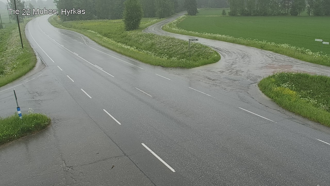 Kelikamerat Kuva Tie 22 Muhos, Hyrkäs, Muhos, Pohjois-Pohjanmaa