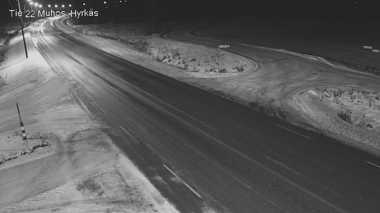 Weather Camera Image Road 22 Muhos, Hyrkäs, Muhos, Pohjois-Pohjanmaa
