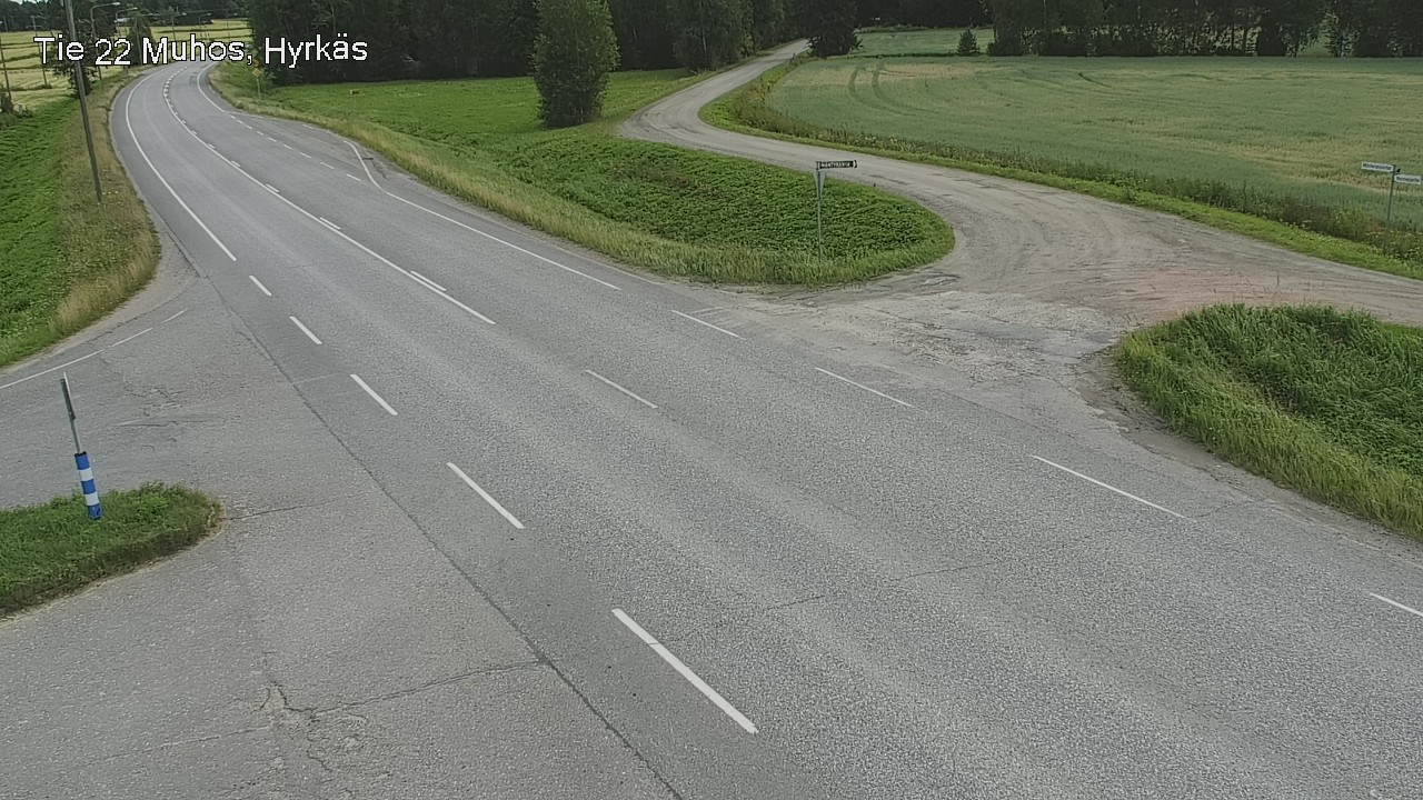 Kelikamerat Kuva Tie 22 Muhos, Hyrkäs, Muhos, Pohjois-Pohjanmaa