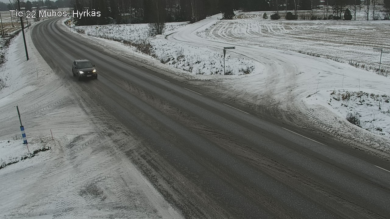 Weather Camera Image Road 22 Muhos, Hyrkäs, Muhos, Pohjois-Pohjanmaa
