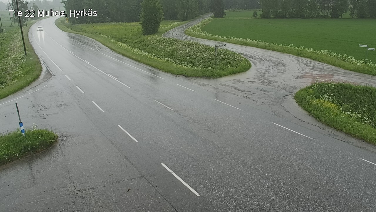 Kelikamerat Kuva Tie 22 Muhos, Hyrkäs, Muhos, Pohjois-Pohjanmaa