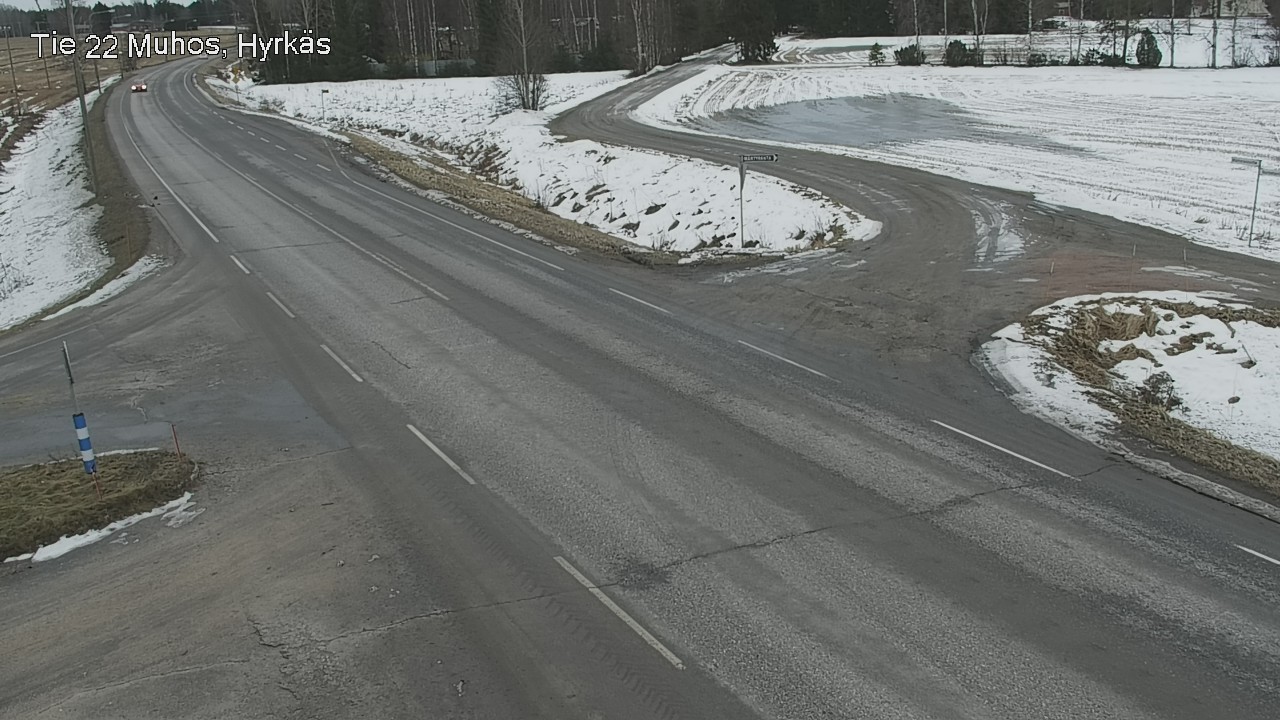 Kelikamerat Kuva Tie 22 Muhos, Hyrkäs, Muhos, Pohjois-Pohjanmaa