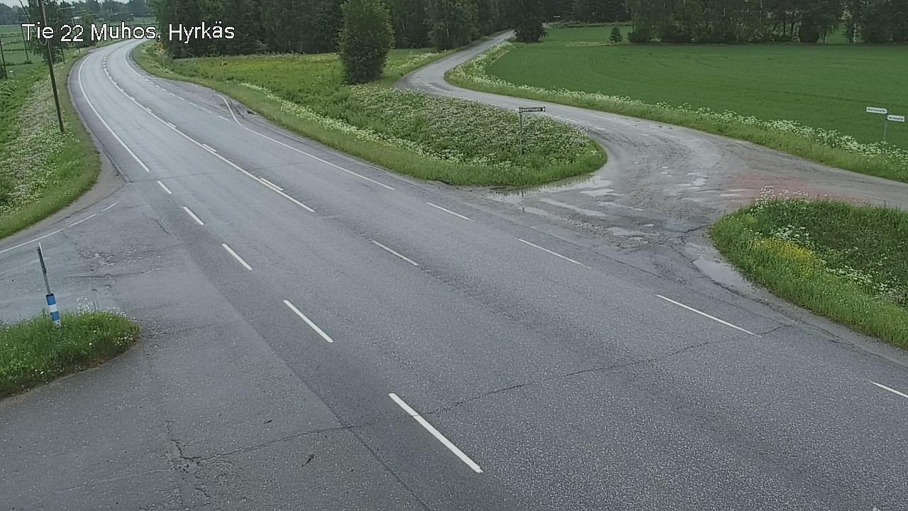 Kelikamerat Kuva Tie 22 Muhos, Hyrkäs, Muhos, Pohjois-Pohjanmaa
