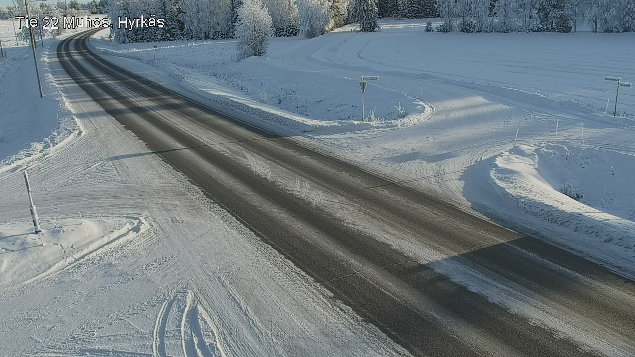 Weather Camera Image Road 22 Muhos, Hyrkäs, Muhos, Pohjois-Pohjanmaa