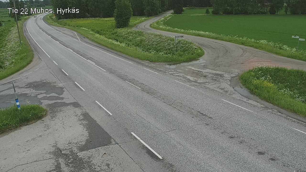 Kelikamerat Kuva Tie 22 Muhos, Hyrkäs, Muhos, Pohjois-Pohjanmaa