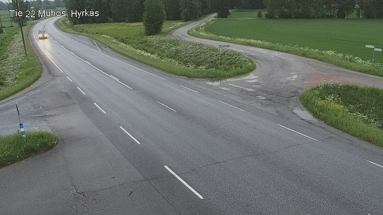 Kelikamerat Kuva Tie 22 Muhos, Hyrkäs, Muhos, Pohjois-Pohjanmaa
