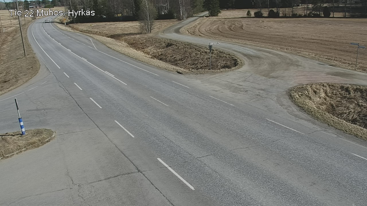 Weather Camera Image Road 22 Muhos, Hyrkäs, Muhos, Pohjois-Pohjanmaa