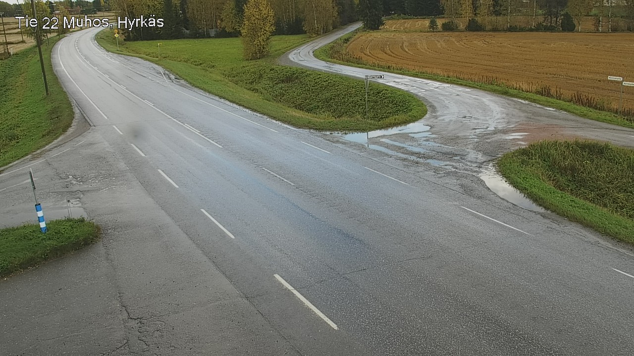 Weather Camera Image Road 22 Muhos, Hyrkäs, Muhos, Pohjois-Pohjanmaa