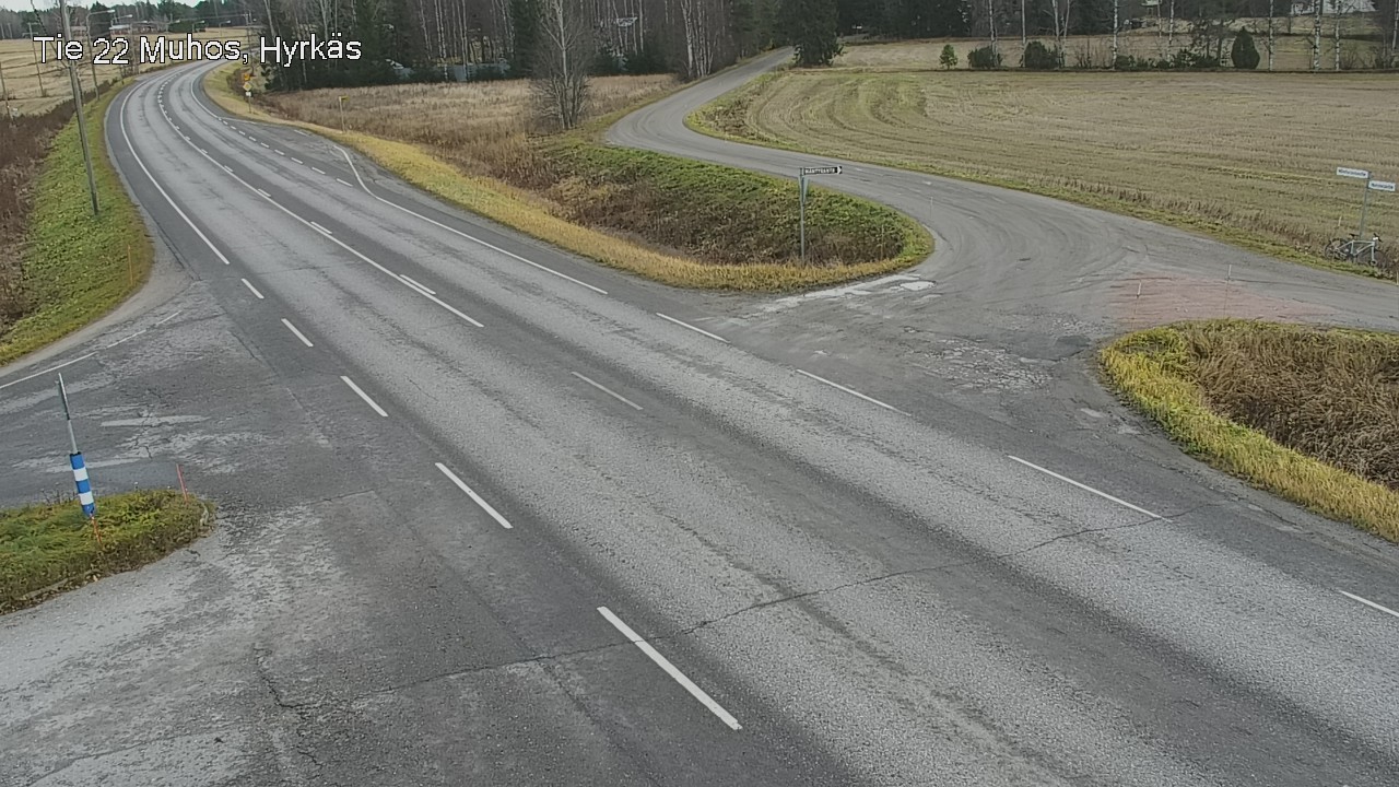 Kelikamerat Kuva Tie 22 Muhos, Hyrkäs, Muhos, Pohjois-Pohjanmaa