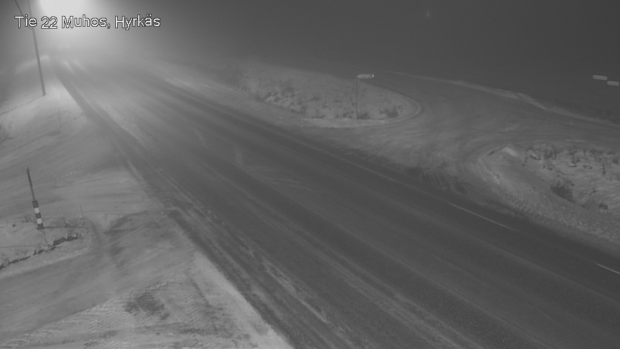 Weather Camera Image Road 22 Muhos, Hyrkäs, Muhos, Pohjois-Pohjanmaa