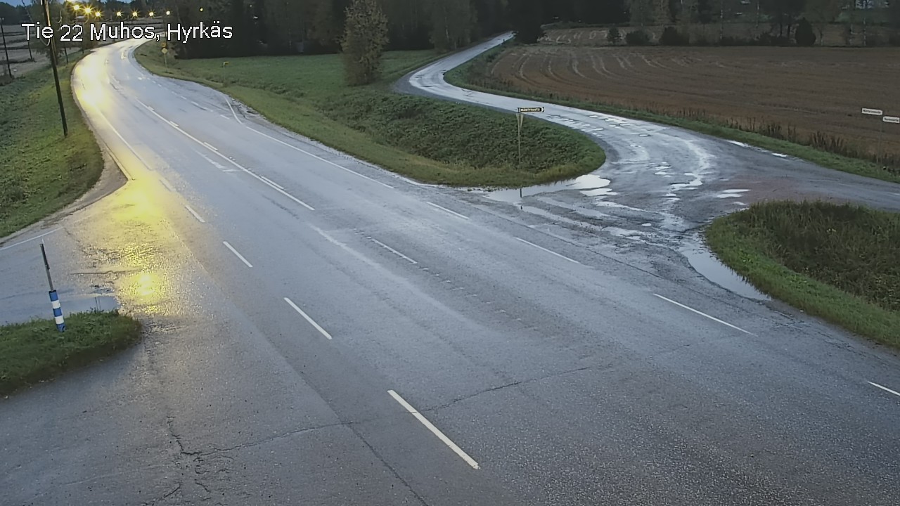Weather Camera Image Road 22 Muhos, Hyrkäs, Muhos, Pohjois-Pohjanmaa