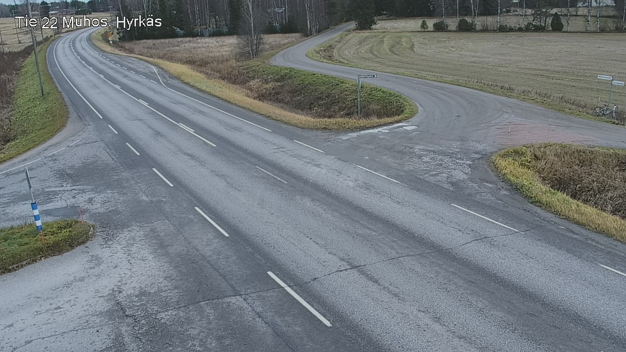 Kelikamerat Kuva Tie 22 Muhos, Hyrkäs, Muhos, Pohjois-Pohjanmaa