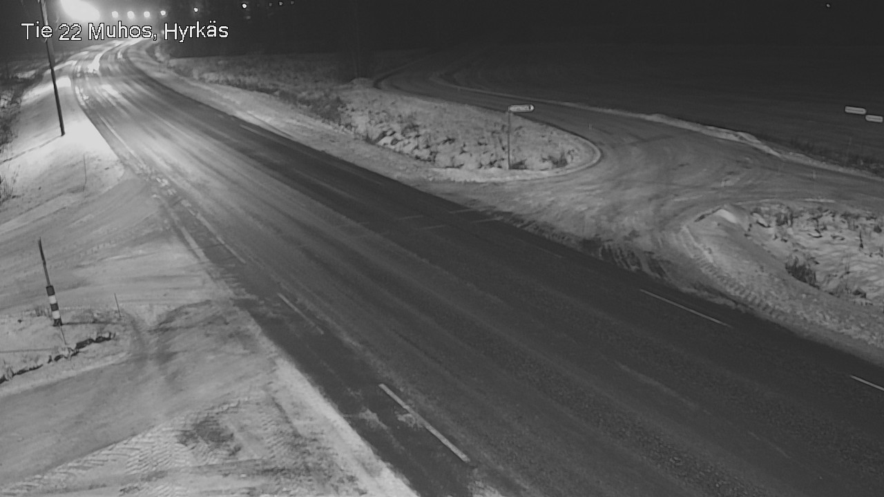 Weather Camera Image Road 22 Muhos, Hyrkäs, Muhos, Pohjois-Pohjanmaa