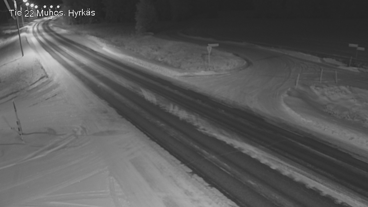 Weather Camera Image Väg 22 Muhos, Hyrkäs, Muhos, Pohjois-Pohjanmaa