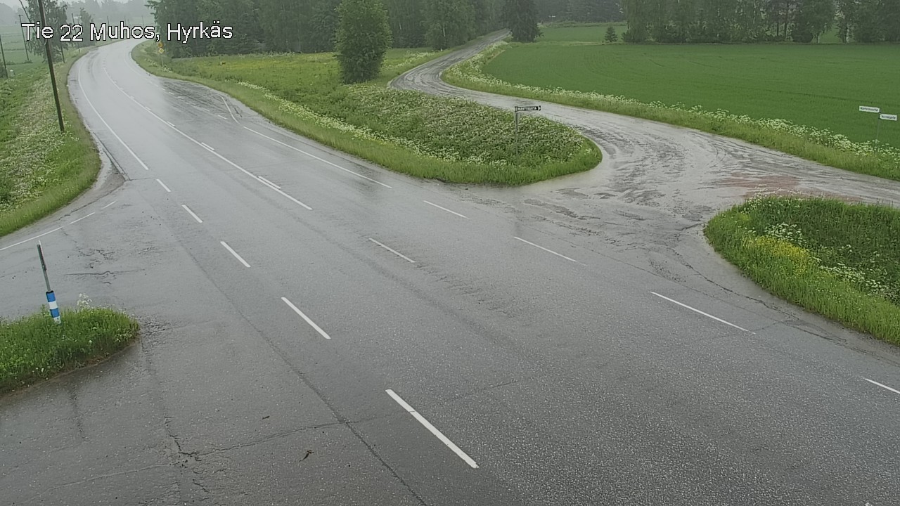 Kelikamerat Kuva Tie 22 Muhos, Hyrkäs, Muhos, Pohjois-Pohjanmaa