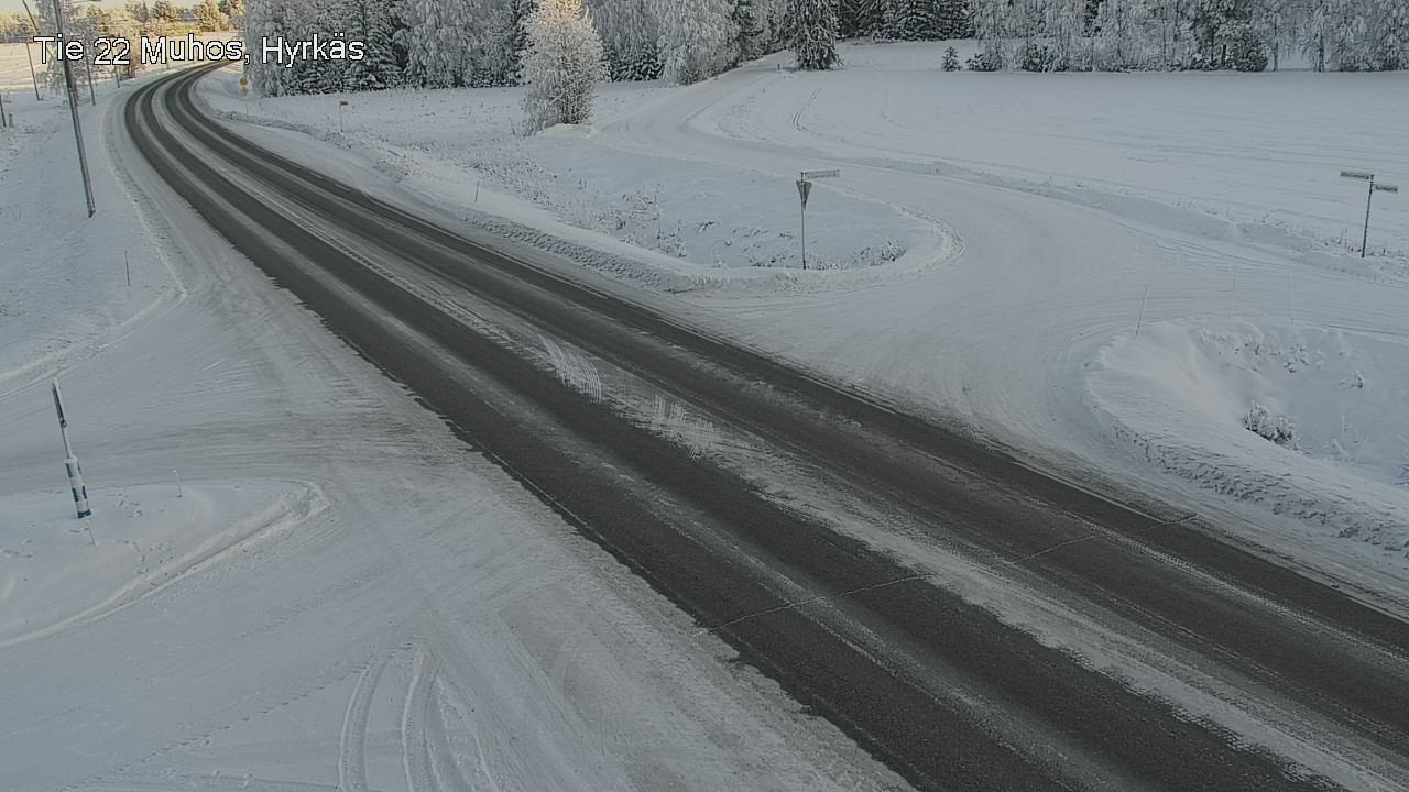 Weather Camera Image Road 22 Muhos, Hyrkäs, Muhos, Pohjois-Pohjanmaa