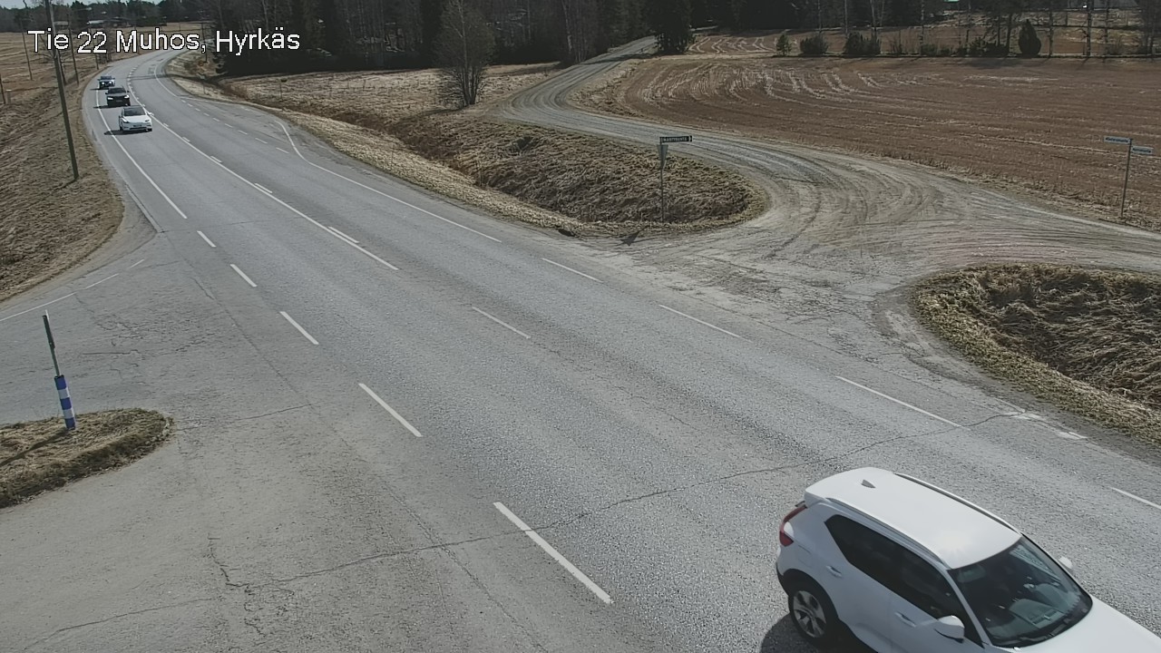 Weather Camera Image Road 22 Muhos, Hyrkäs, Muhos, Pohjois-Pohjanmaa