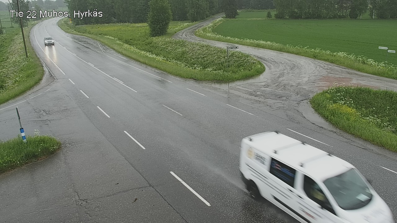 Kelikamerat Kuva Tie 22 Muhos, Hyrkäs, Muhos, Pohjois-Pohjanmaa