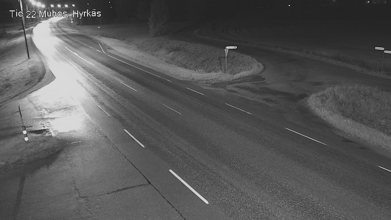 Weather Camera Image Road 22 Muhos, Hyrkäs, Muhos, Pohjois-Pohjanmaa