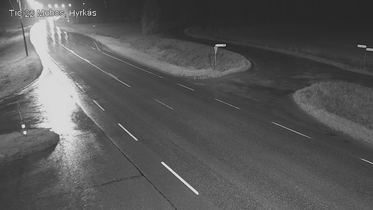Weather Camera Image Road 22 Muhos, Hyrkäs, Muhos, Pohjois-Pohjanmaa