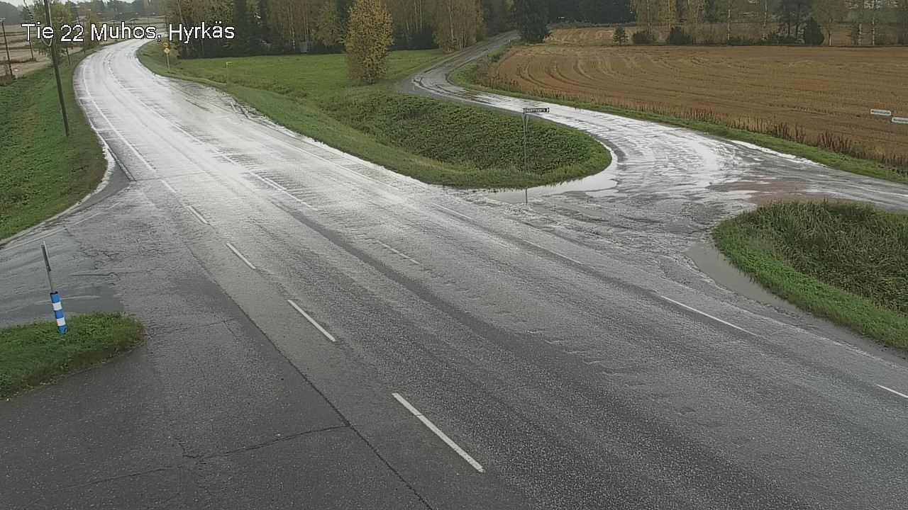 Weather Camera Image Road 22 Muhos, Hyrkäs, Muhos, Pohjois-Pohjanmaa