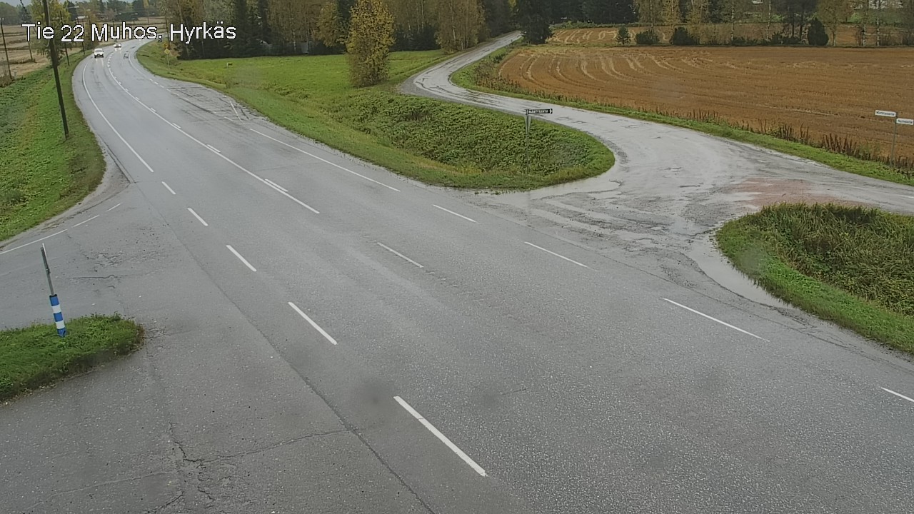 Weather Camera Image Road 22 Muhos, Hyrkäs, Muhos, Pohjois-Pohjanmaa
