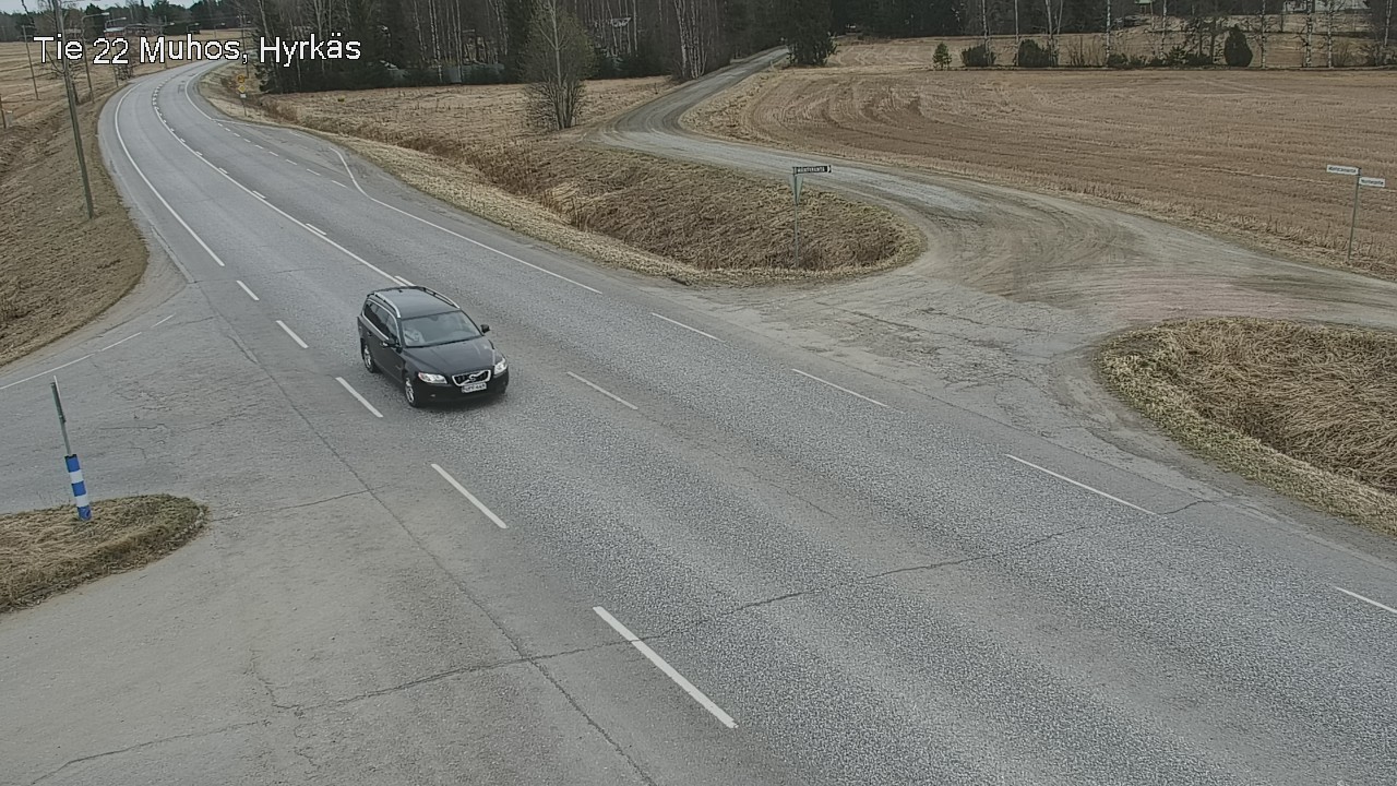 Weather Camera Image Väg 22 Muhos, Hyrkäs, Muhos, Pohjois-Pohjanmaa