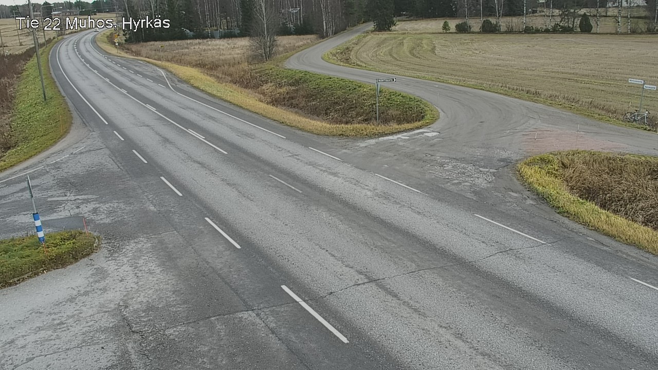 Kelikamerat Kuva Tie 22 Muhos, Hyrkäs, Muhos, Pohjois-Pohjanmaa