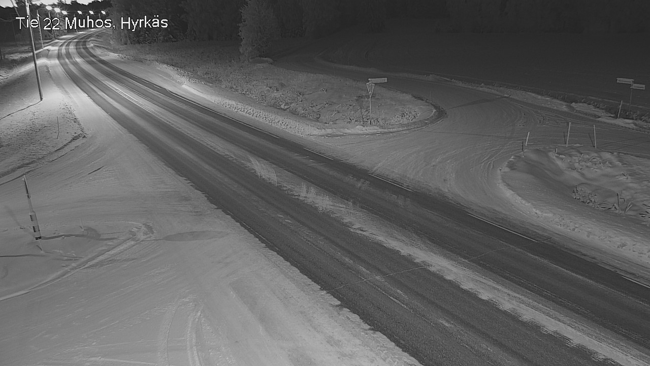 Weather Camera Image Road 22 Muhos, Hyrkäs, Muhos, Pohjois-Pohjanmaa