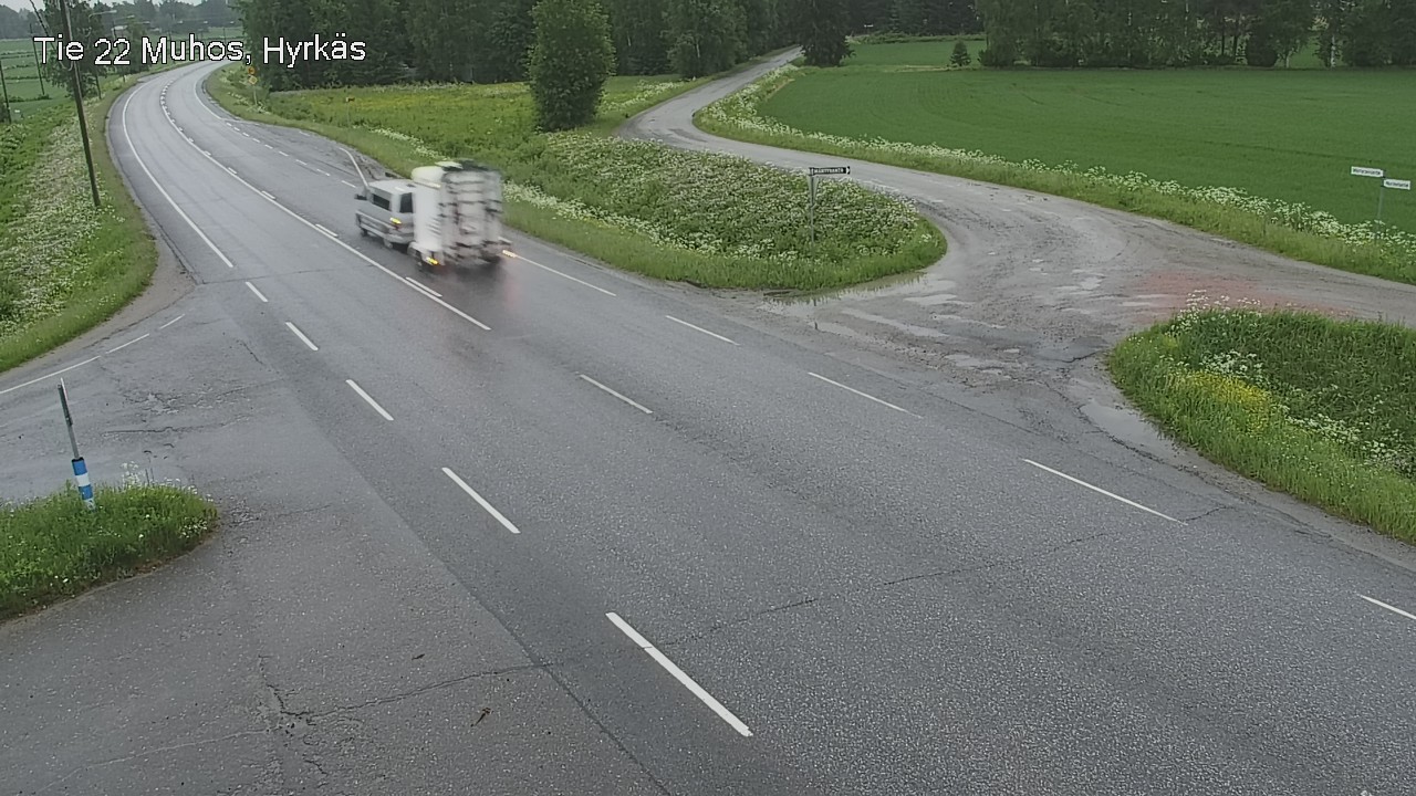 Kelikamerat Kuva Tie 22 Muhos, Hyrkäs, Muhos, Pohjois-Pohjanmaa