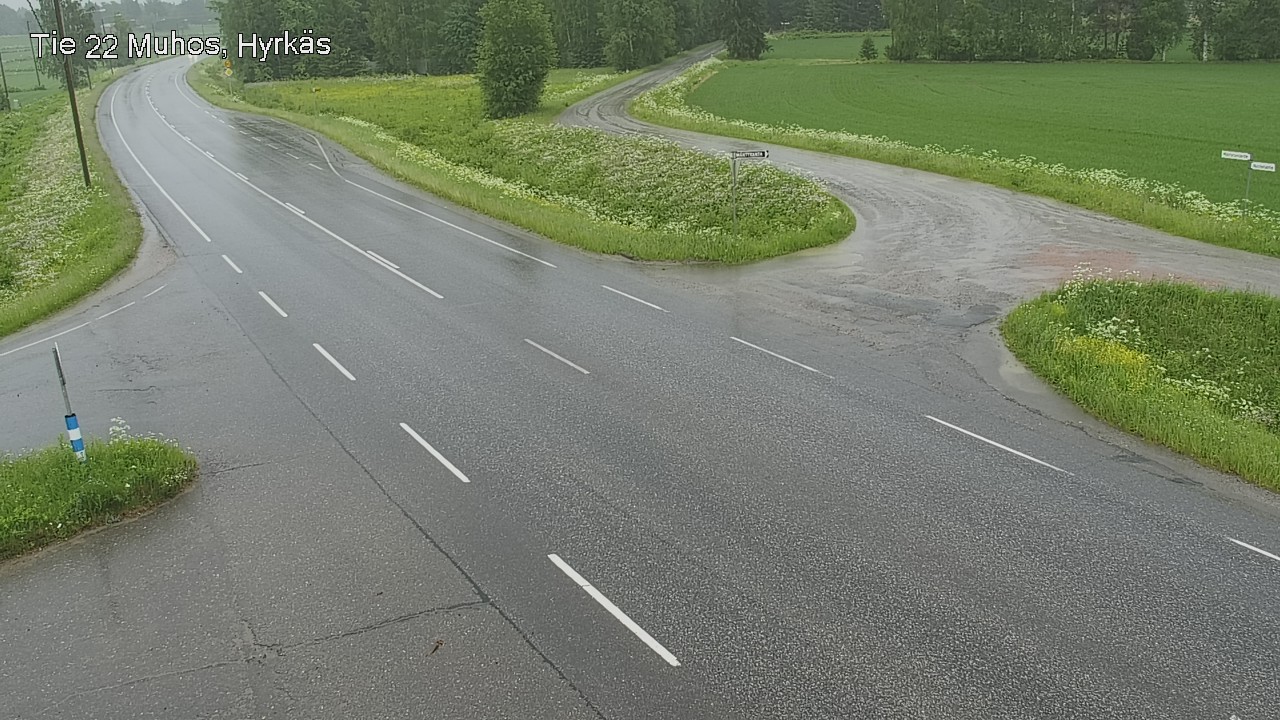 Kelikamerat Kuva Tie 22 Muhos, Hyrkäs, Muhos, Pohjois-Pohjanmaa