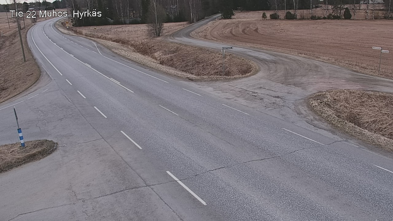 Kelikamerat Kuva Tie 22 Muhos, Hyrkäs, Muhos, Pohjois-Pohjanmaa