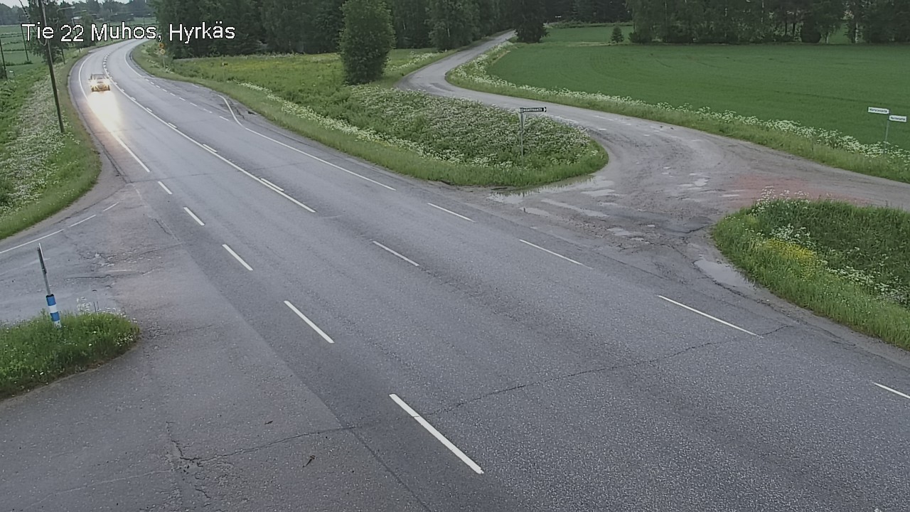 Kelikamerat Kuva Tie 22 Muhos, Hyrkäs, Muhos, Pohjois-Pohjanmaa