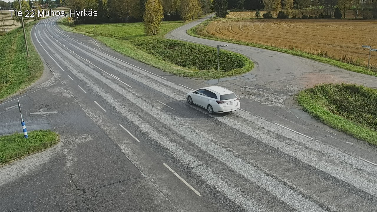 Weather Camera Image Road 22 Muhos, Hyrkäs, Muhos, Pohjois-Pohjanmaa