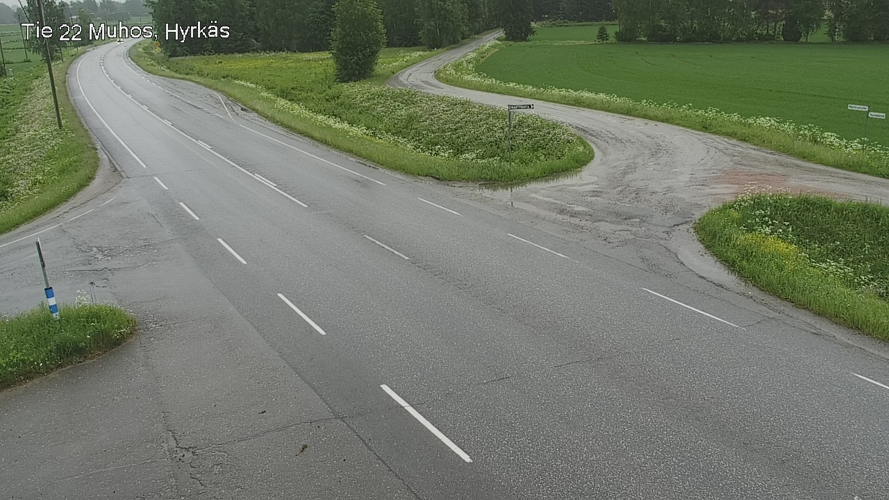 Kelikamerat Kuva Tie 22 Muhos, Hyrkäs, Muhos, Pohjois-Pohjanmaa