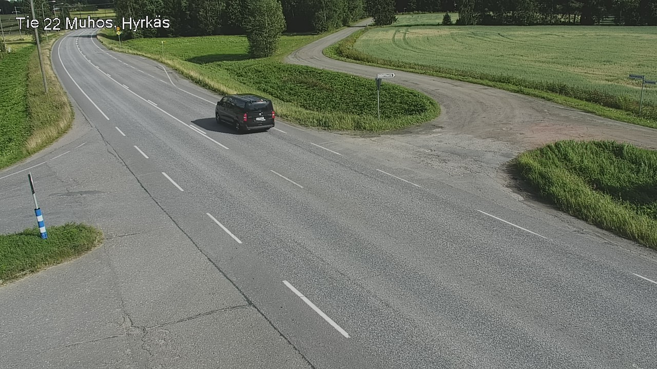 Kelikamerat Kuva Tie 22 Muhos, Hyrkäs, Muhos, Pohjois-Pohjanmaa
