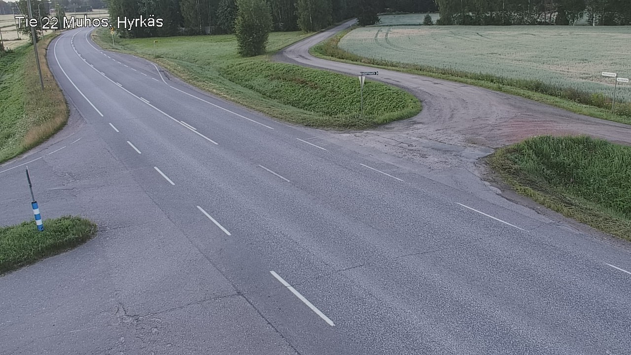 Kelikamerat Kuva Tie 22 Muhos, Hyrkäs, Muhos, Pohjois-Pohjanmaa