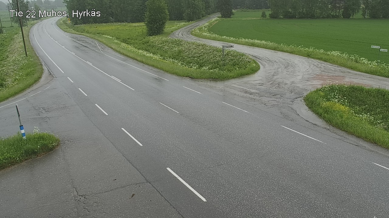 Kelikamerat Kuva Tie 22 Muhos, Hyrkäs, Muhos, Pohjois-Pohjanmaa