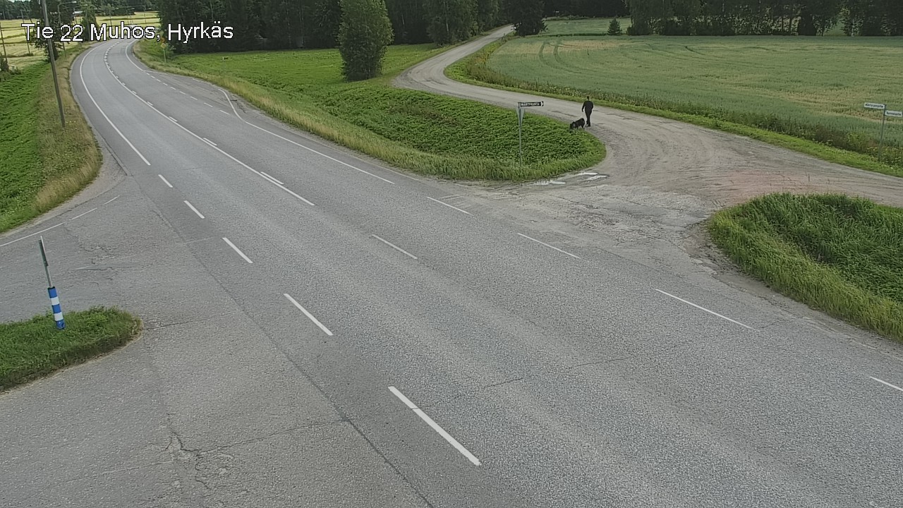 Kelikamerat Kuva Tie 22 Muhos, Hyrkäs, Muhos, Pohjois-Pohjanmaa