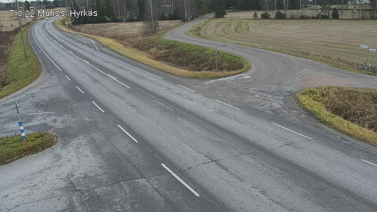 Kelikamerat Kuva Tie 22 Muhos, Hyrkäs, Muhos, Pohjois-Pohjanmaa