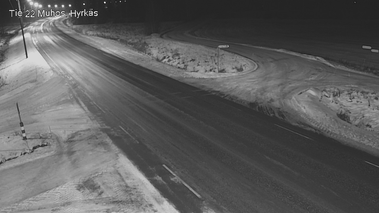 Weather Camera Image Road 22 Muhos, Hyrkäs, Muhos, Pohjois-Pohjanmaa