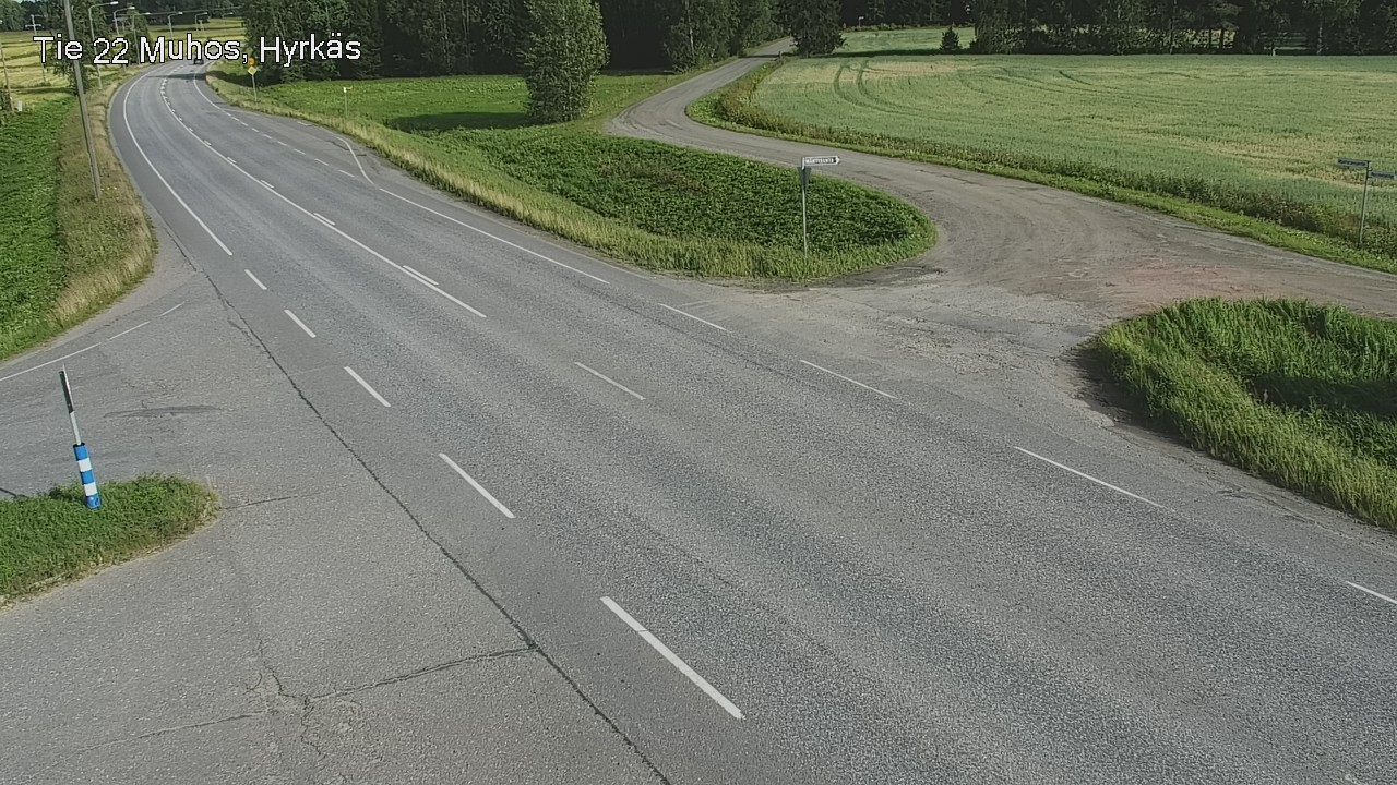Kelikamerat Kuva Tie 22 Muhos, Hyrkäs, Muhos, Pohjois-Pohjanmaa