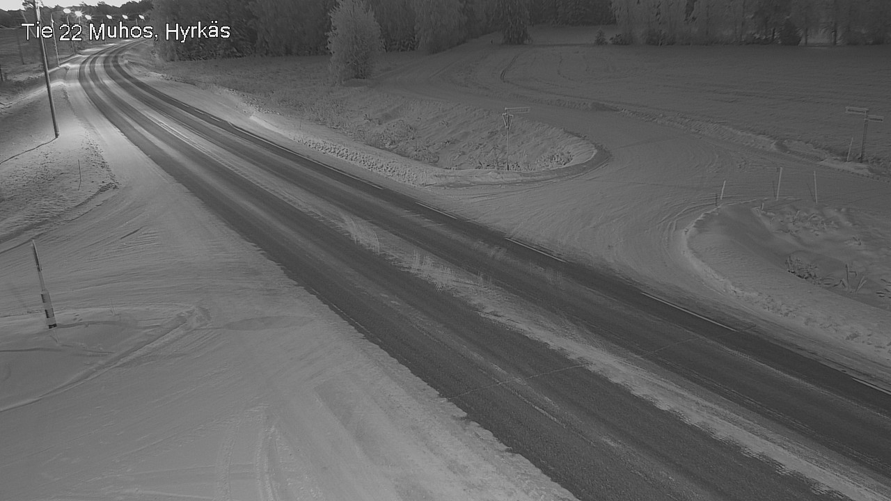 Weather Camera Image Road 22 Muhos, Hyrkäs, Muhos, Pohjois-Pohjanmaa